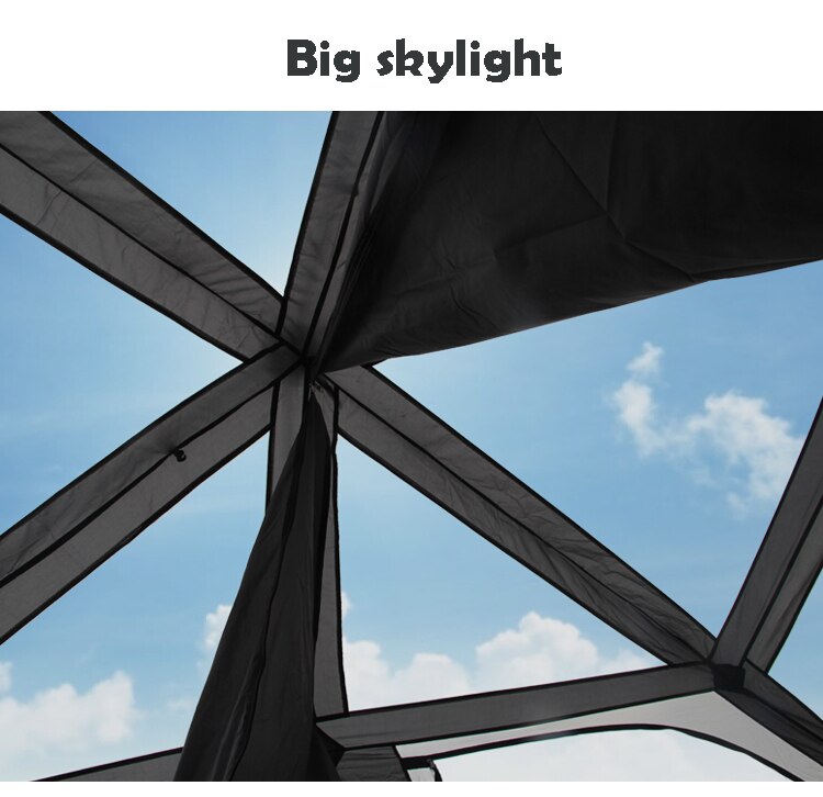 Cheap Goat Tents Outdoor Camping Automatic Tent 4 8 People Double layer Rainproof Beach One Bedroom One Living Room Ultra large Tent Tents 